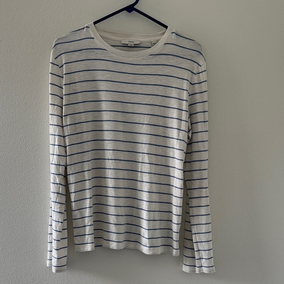 Vince Tops - Vince Striped Long Sleeve Shirt